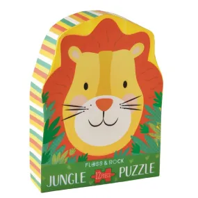 12 Piece Shaped Jigsaw Puzzle - Lion