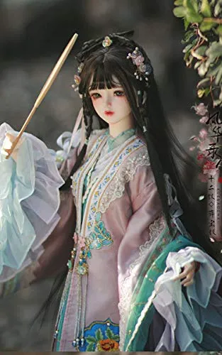 1/3 BJD Ball Jointed Doll Toy with Full Set Clothes Shoes Wig, Girl Doll Playset, Birthday for Your Daughter & Girlfriends(Chinese Ancient Style-Xue Baochai)