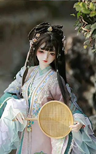 1/3 BJD Ball Jointed Doll Toy with Full Set Clothes Shoes Wig, Girl Doll Playset, Birthday for Your Daughter & Girlfriends(Chinese Ancient Style-Xue Baochai)