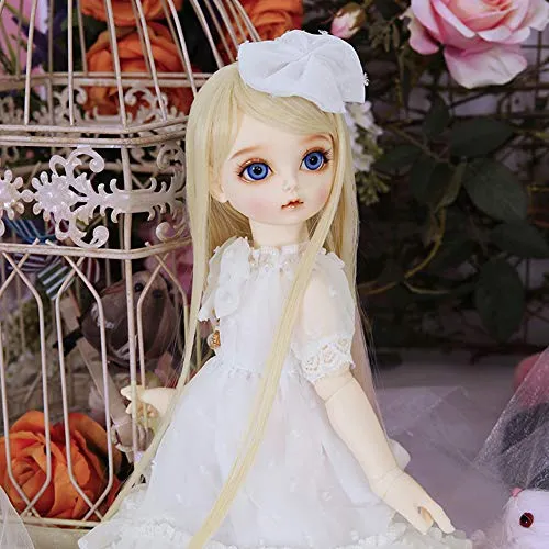 1/4 BJD Doll 39 cm 15.4Inch Ball Jointed SD Dolls Children's Creative Toys with Clothes Outfit Shoes Wig Hair Makeup, Girl Lovers