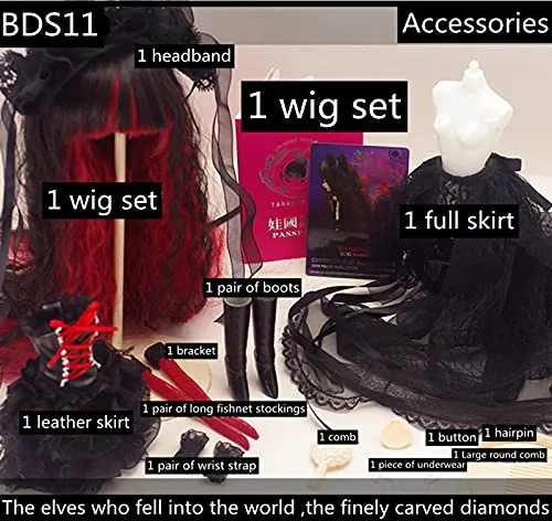 1/6 BJD Dolls, Vampire Dolls, DIY Toys with a Full Set of Clothes, Shoes, Wigs and Makeup, Very Suitable for Girls' Dolls