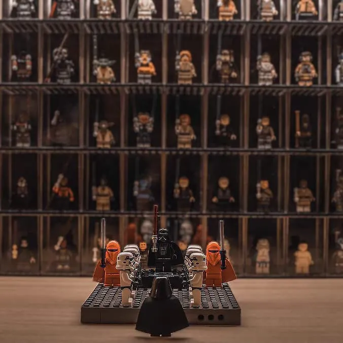 5Packs Minifigures Display Case