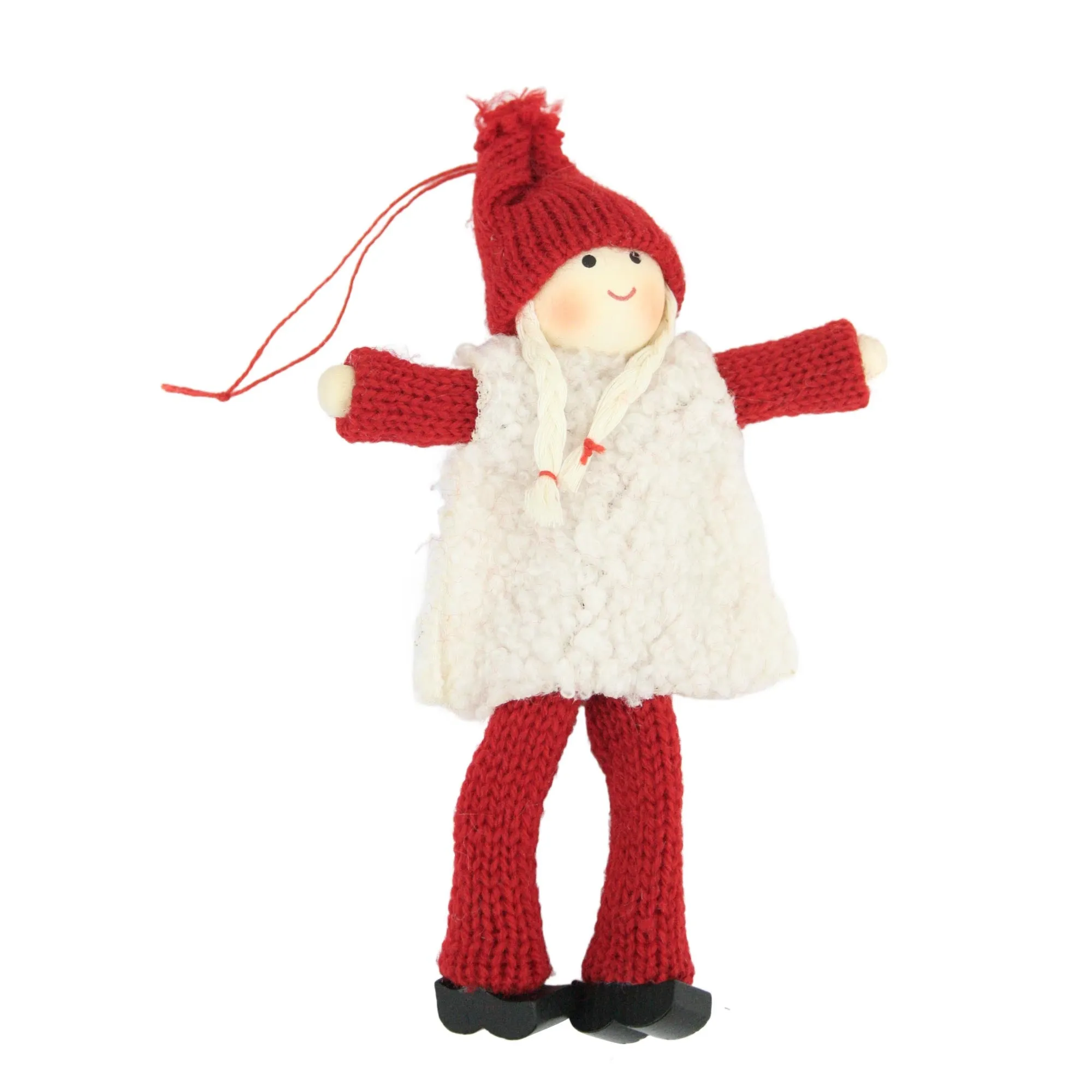 Adorable Handmade Christmas Dolls - Festive Knit Decorations (Pack of 12)