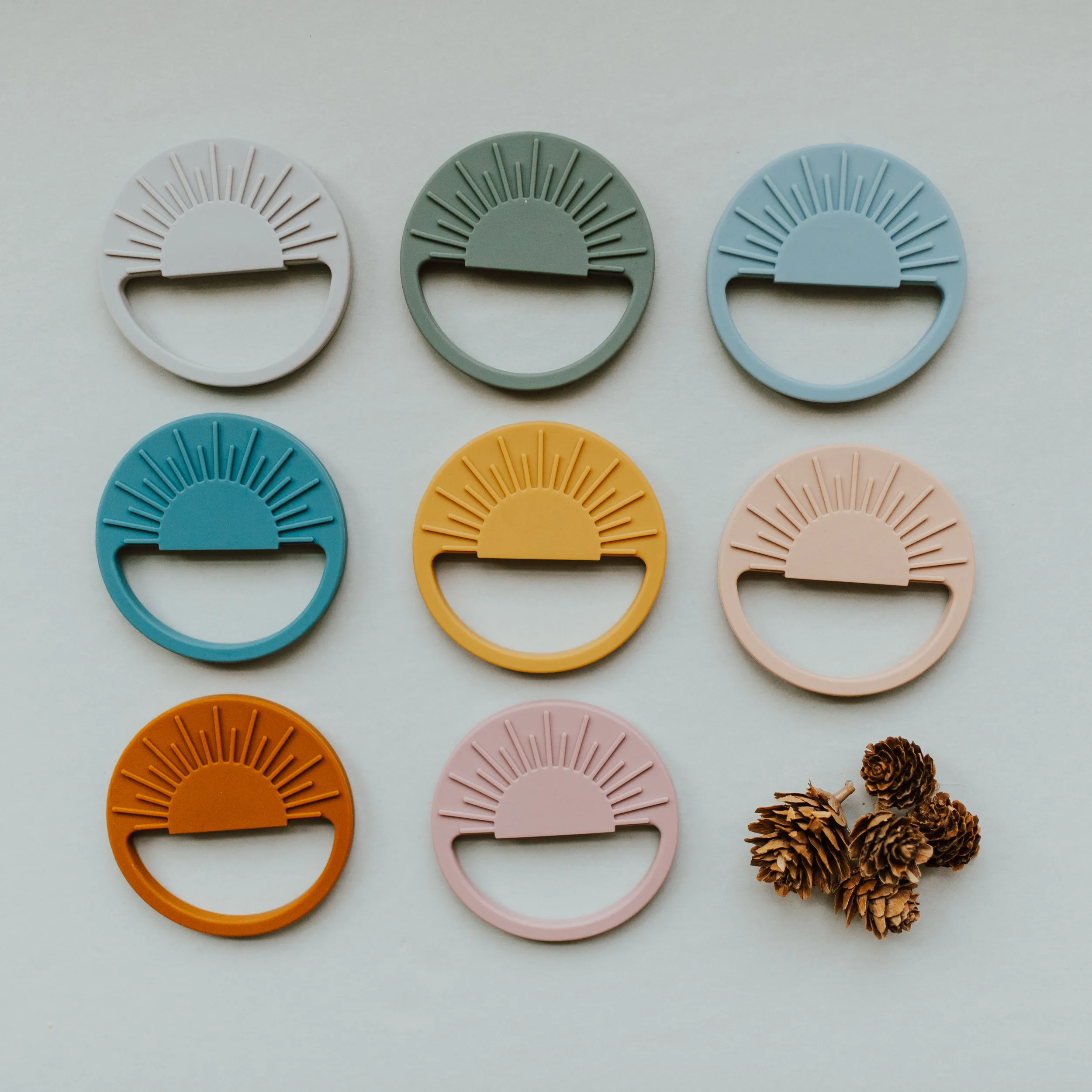 Babeehive Goods Teal Sunburst Teething Toy