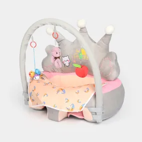 Baby Crown Floor Seat/Support Sofa Seat 6M  | 909-Gray