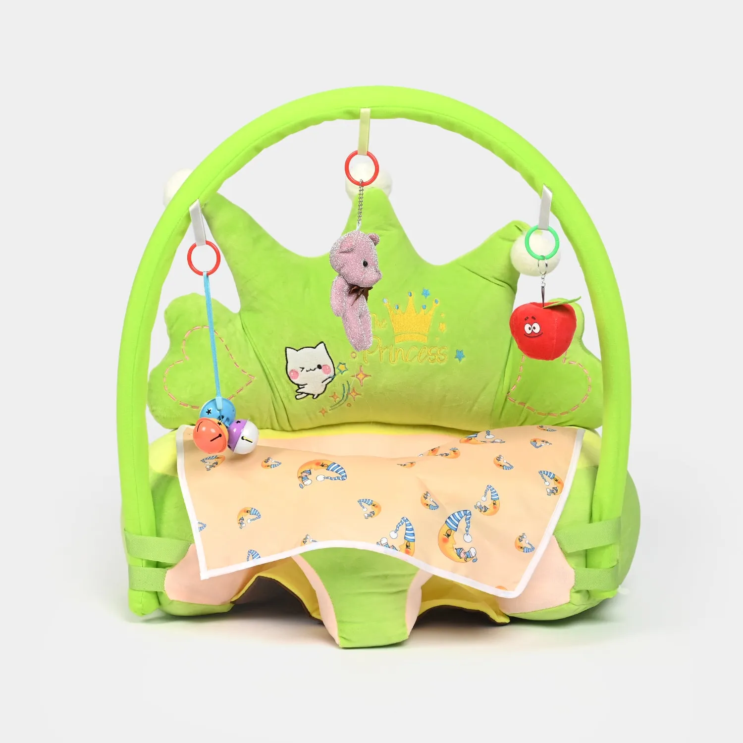 Baby Crown Floor Seat/Support Sofa Seat 6M  | 909-Green