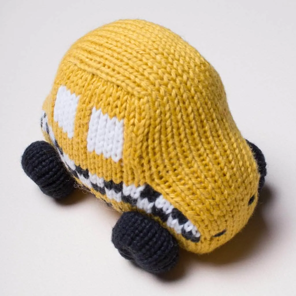 Baby Gift Set - Knit Rattles NYC Taxi, Metro Card & Subway Train
