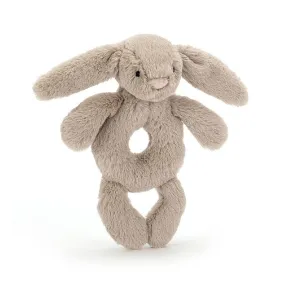 Baby Jellycat - Bashful Beige Bunny Ring Rattle