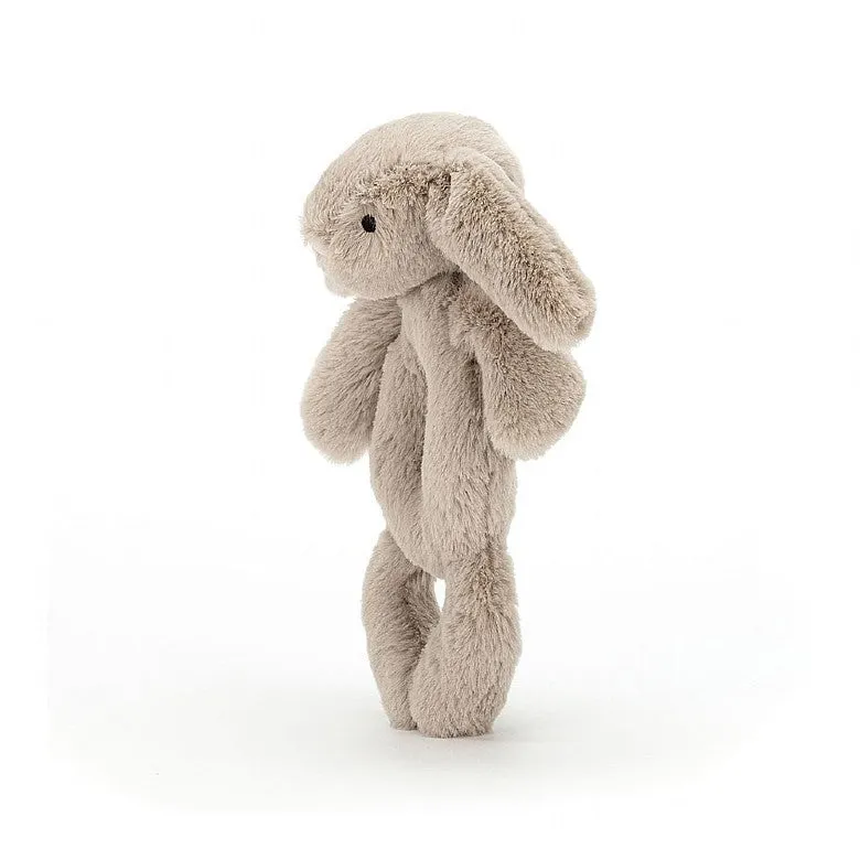 Baby Jellycat - Bashful Beige Bunny Ring Rattle