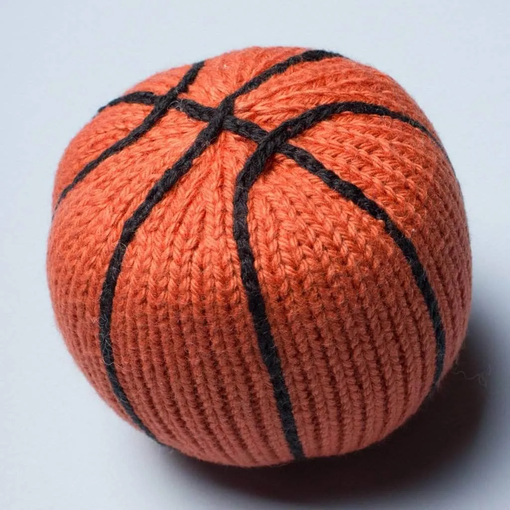 Baby Knit Rattles - Football, Baseball & Basketball