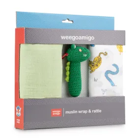 Baby Muslin & Crochet Set - Painted Jungle
