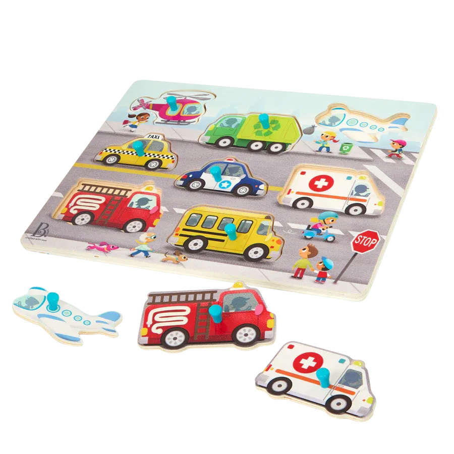 Battat Peg Puzzle (Transport Vehicles)