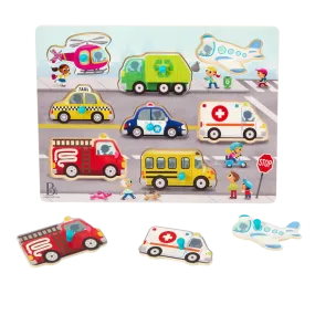 Battat Peg Puzzle (Transport Vehicles)