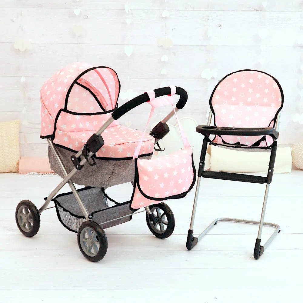 Bayer Design Cozy Dolls Playset - Pink, Grey, Stars