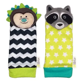 BBluv - Duo, Foot Finders | Hedgehog & Racoon