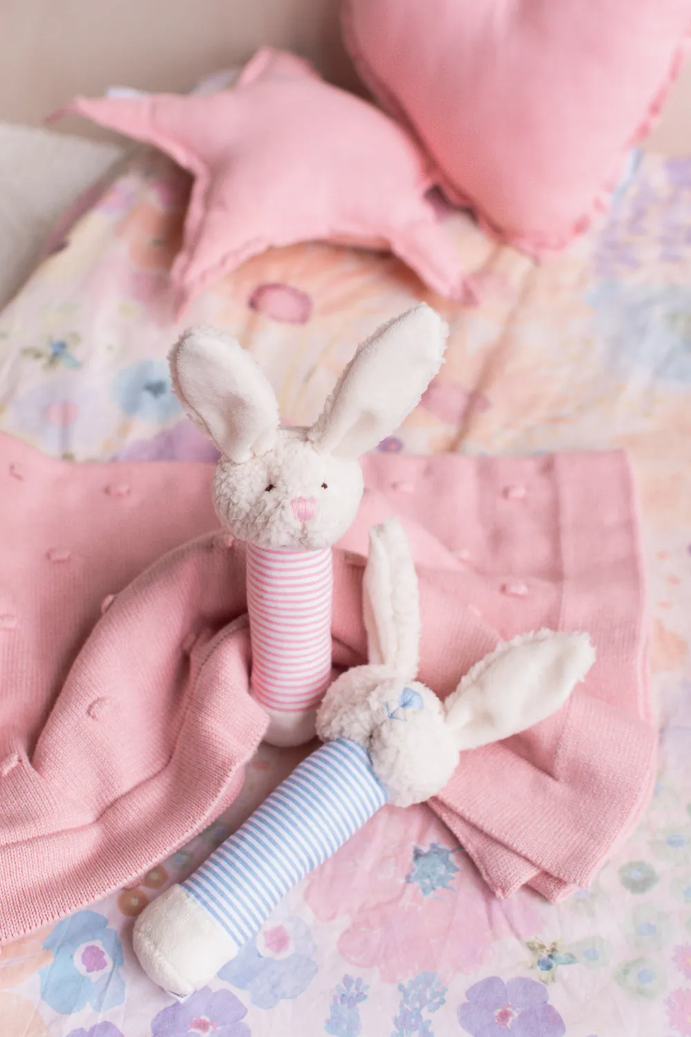 Bella Bunny Rattle-Blue
