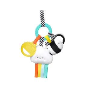 Bitzy Busy Ring™ Teething Activity Toy - High Contrast