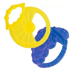 Chicco NaturalFit Silicone Teethers - 2 Pack - Lemon & Grapes