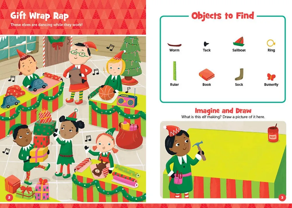 CHRISTMAS PUFFY STICKER PLAYSCENES