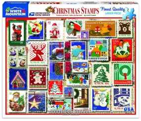 Christmas Stamps 1000 piece puzzle