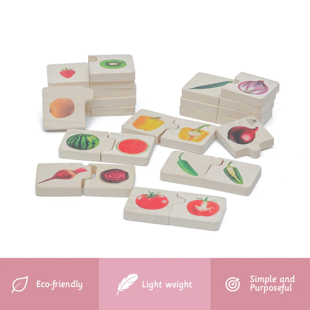 Chunky puzzle- Fruits & Vegetables Set (32 Chunks)