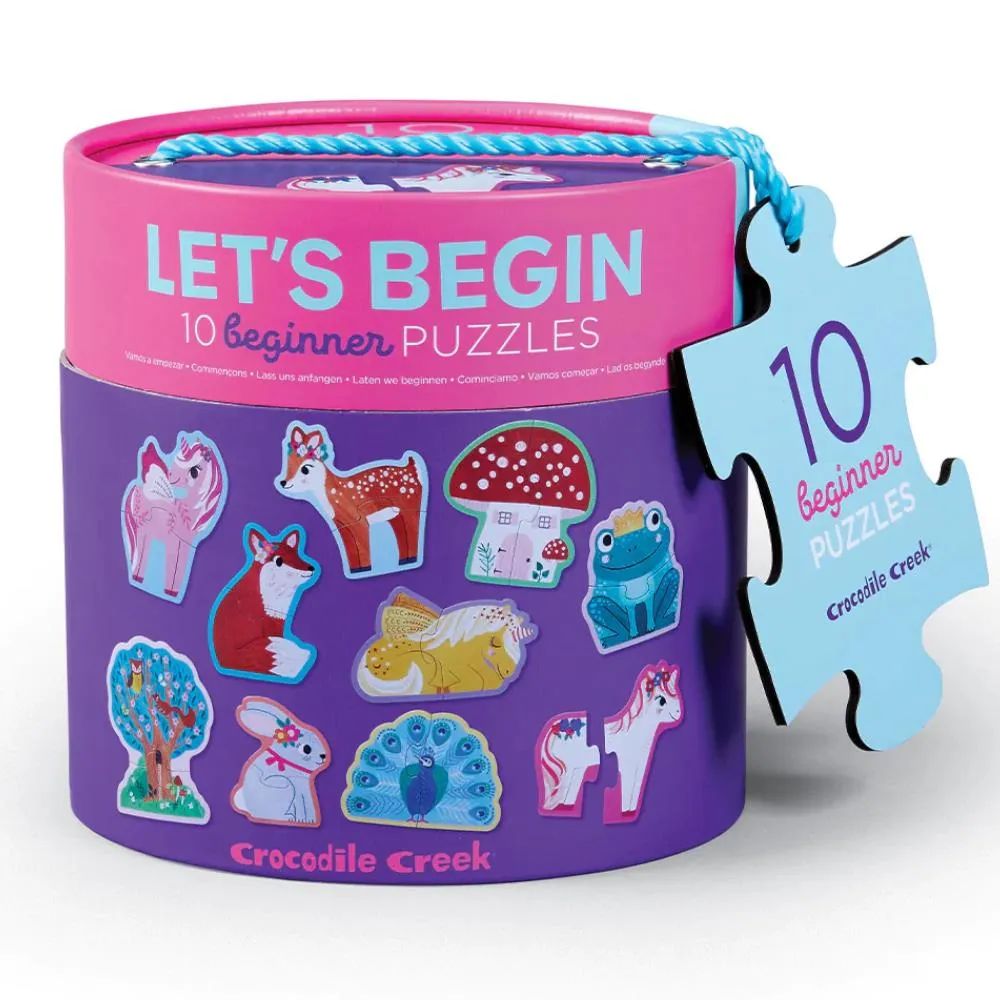 Crocodile Creek 2pc Beginner Puzzles 10pk - Unicorn