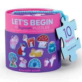 Crocodile Creek 2pc Beginner Puzzles 10pk - Unicorn