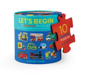 Crocodile Creek - Let’s Begin Puzzle 2 Pc Vehicles