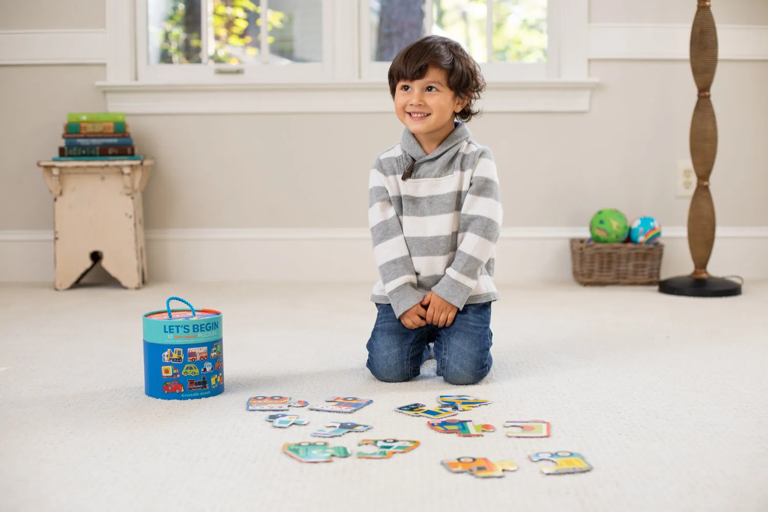Crocodile Creek - Let’s Begin Puzzle 2 Pc Vehicles