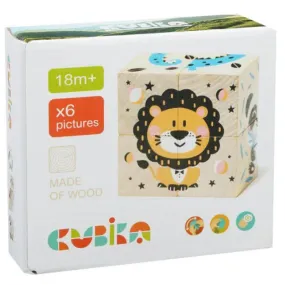 Cubika ECO Wooden Blocks Animals