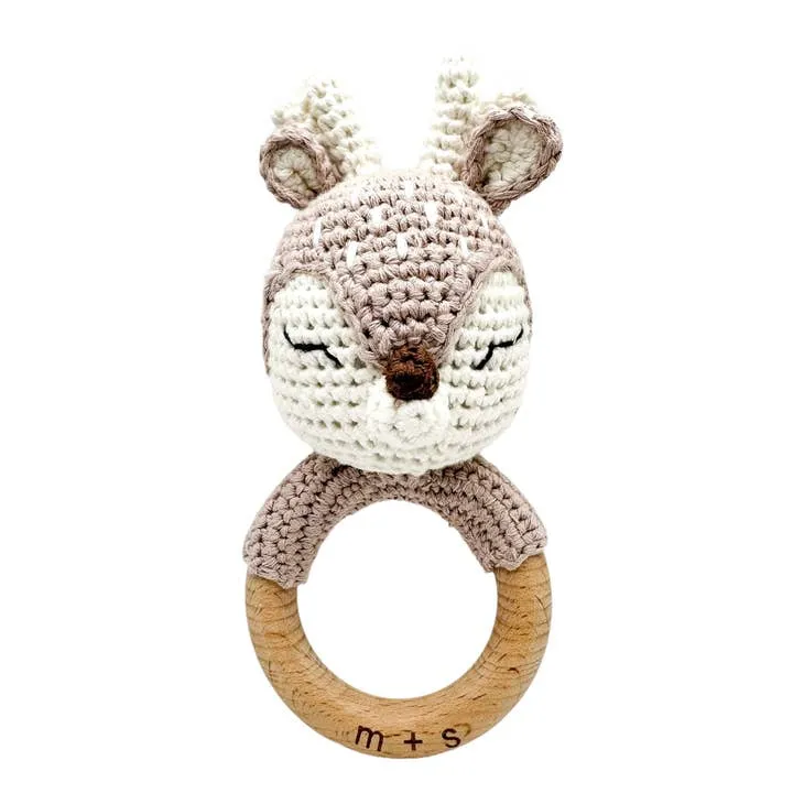 Deer Crochet Rattle