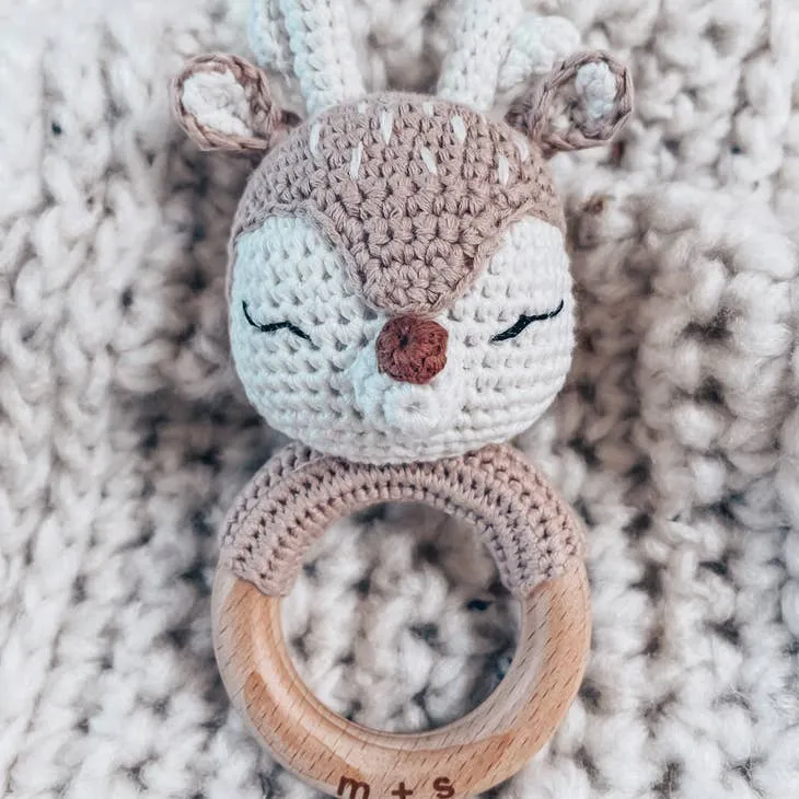 Deer Crochet Rattle