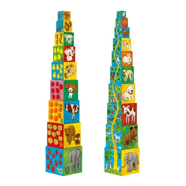 Djeco My Friends Blocks - 10pc