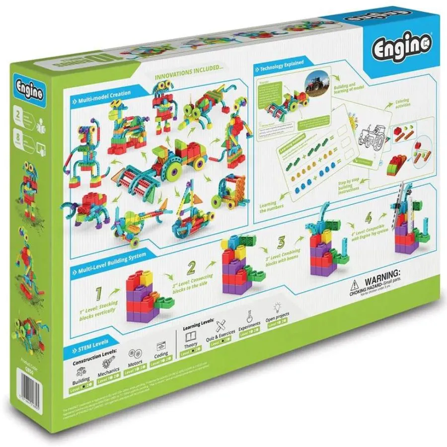 Engino - Qboidz Farm Tractor Construction Toy