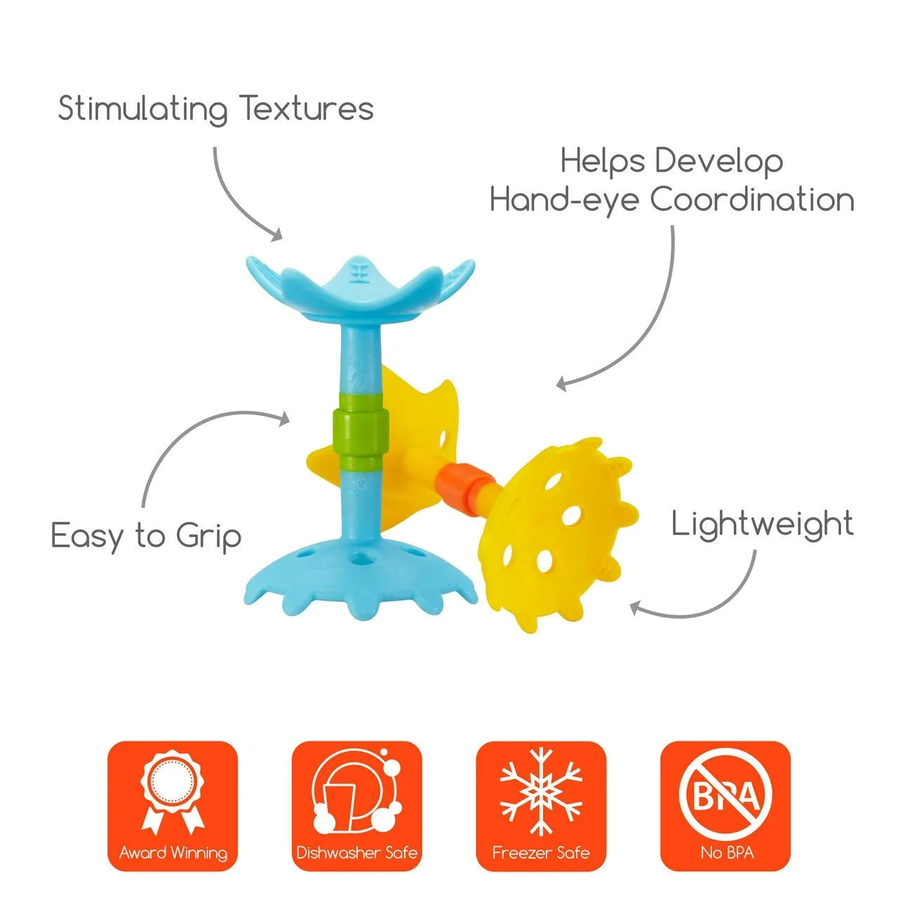 Ez Grip Star Teether Oral Develeopment Toy