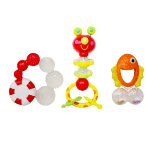 Fish Multicolour Set Of 3 Rattle Toy