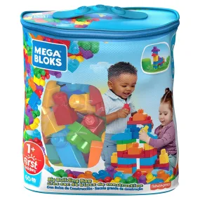 Fisher-Price Mega Bloks First Builders Big Building Bag 60pc Blue