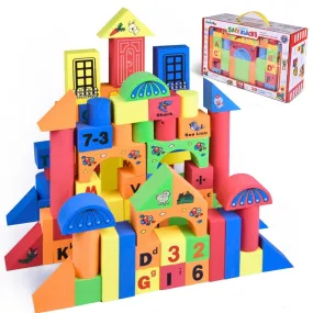 Foam Building Blocks for Kids, 108 pcs
