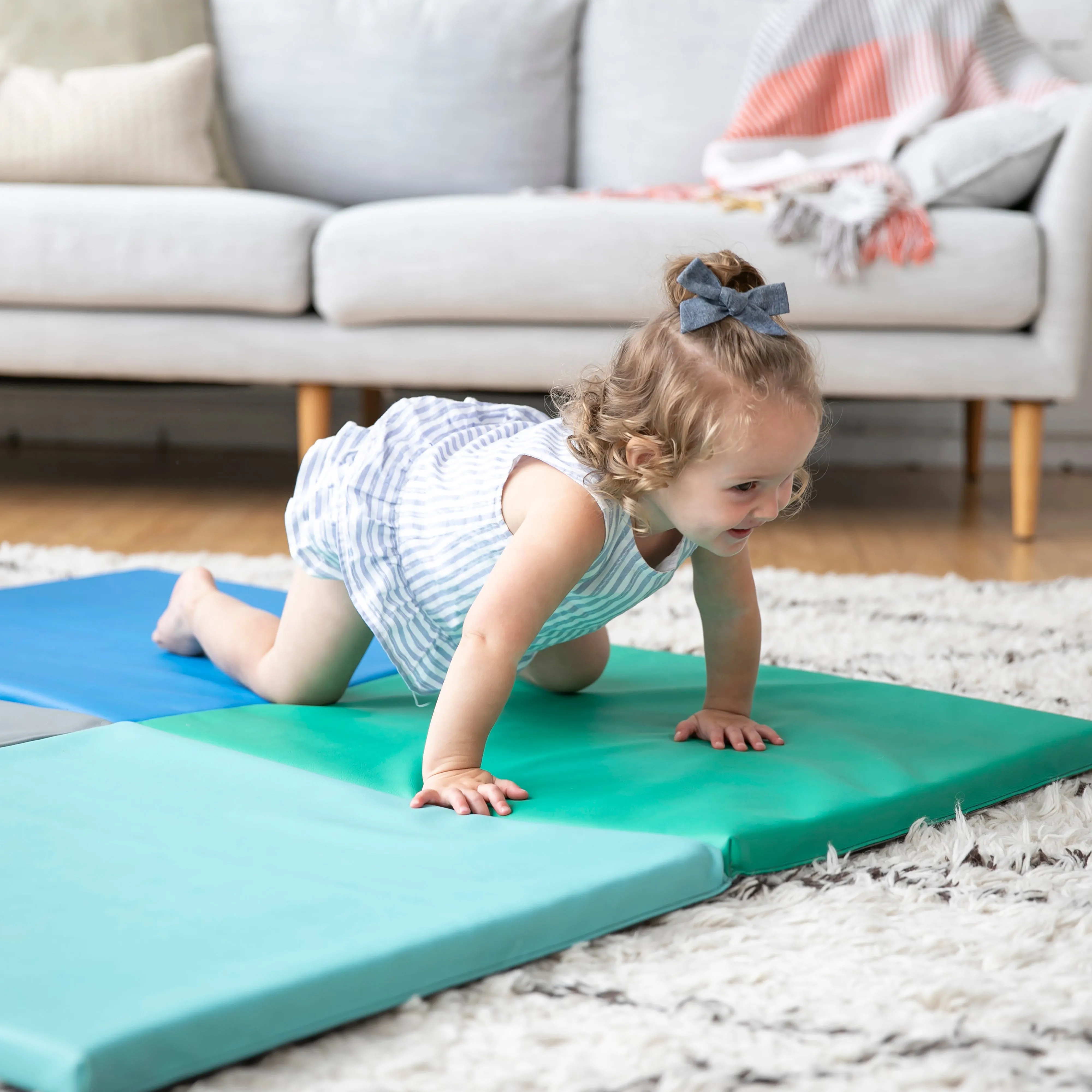 Fold-N-Go Activity Mat and Toddler Foam Block Playset