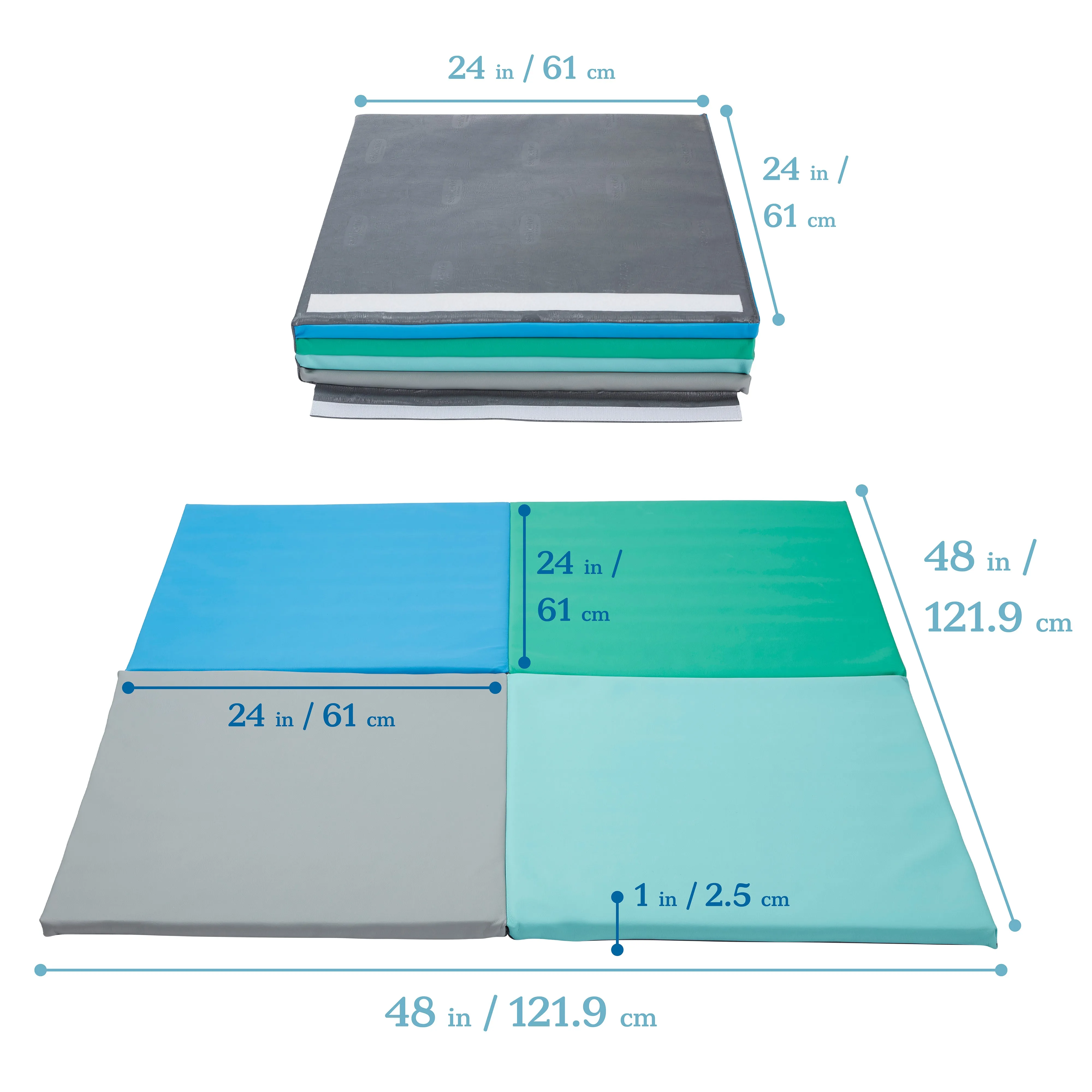 Fold-N-Go Activity Mat and Toddler Foam Block Playset