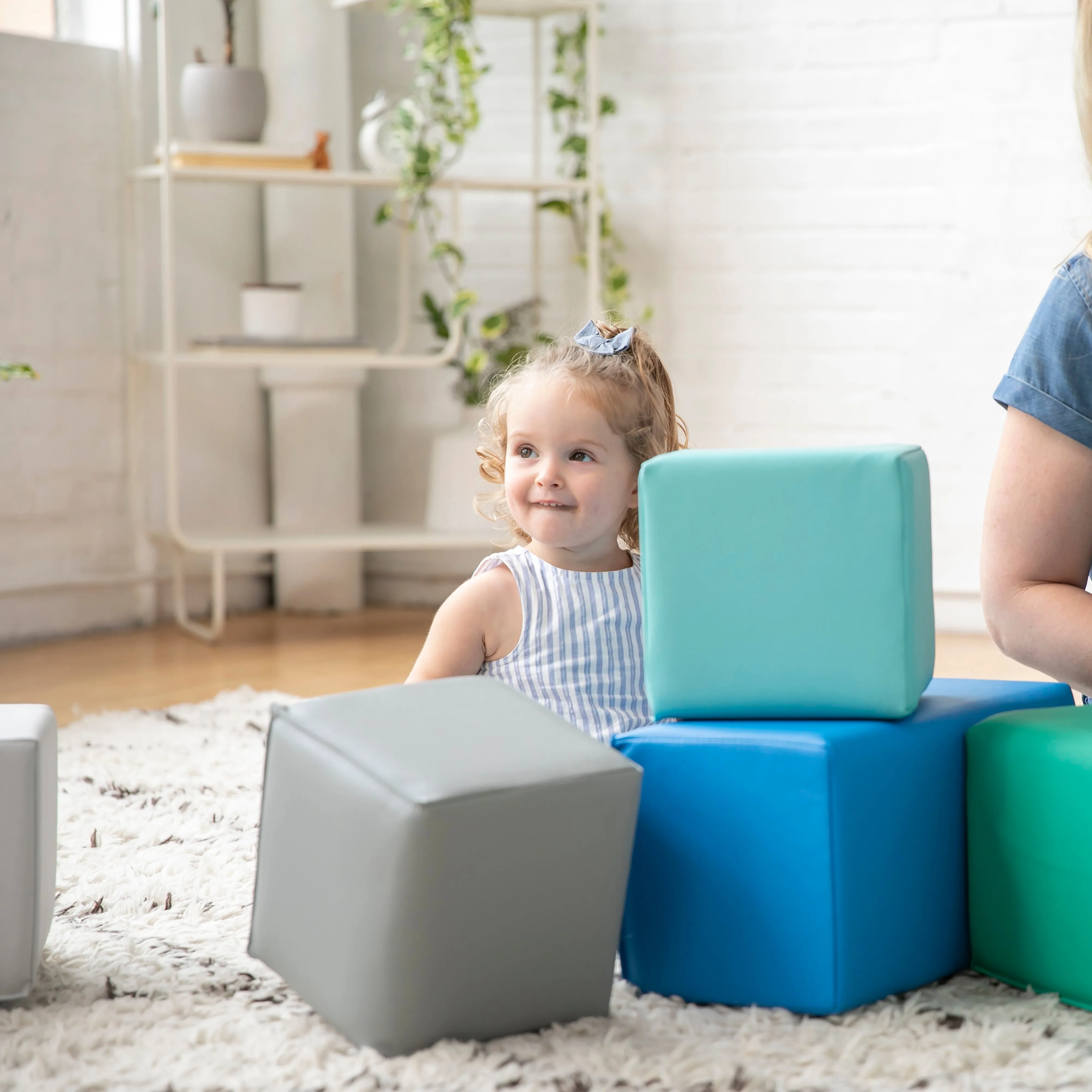Fold-N-Go Activity Mat and Toddler Foam Block Playset