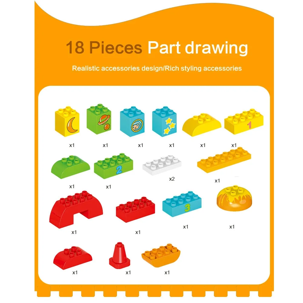 Gorock Big Building Blocks Rocket