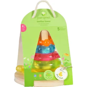 Green Sprouts Stacking Teether Tower - 6 Months Plus - Dream Window - 1 Count