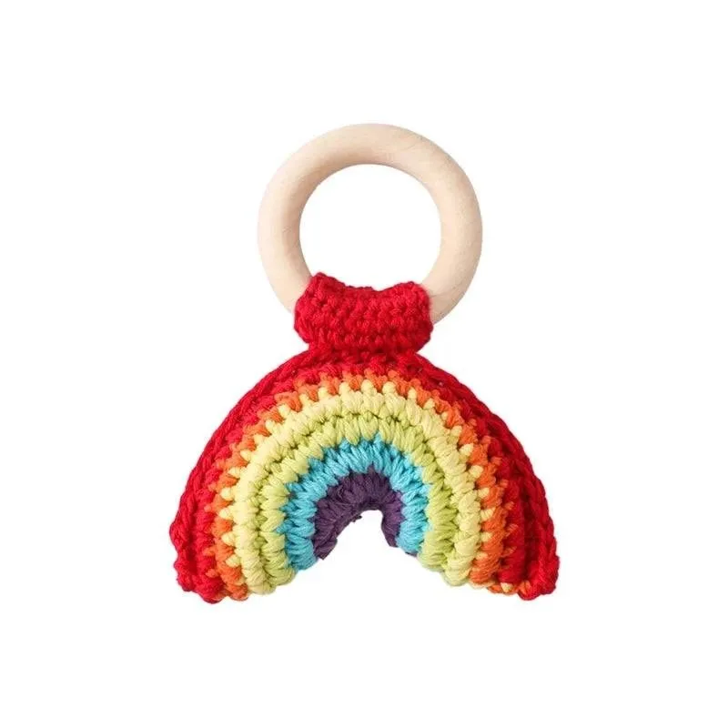 Handmade Wooden Crochet Rattles - 14 Styles
