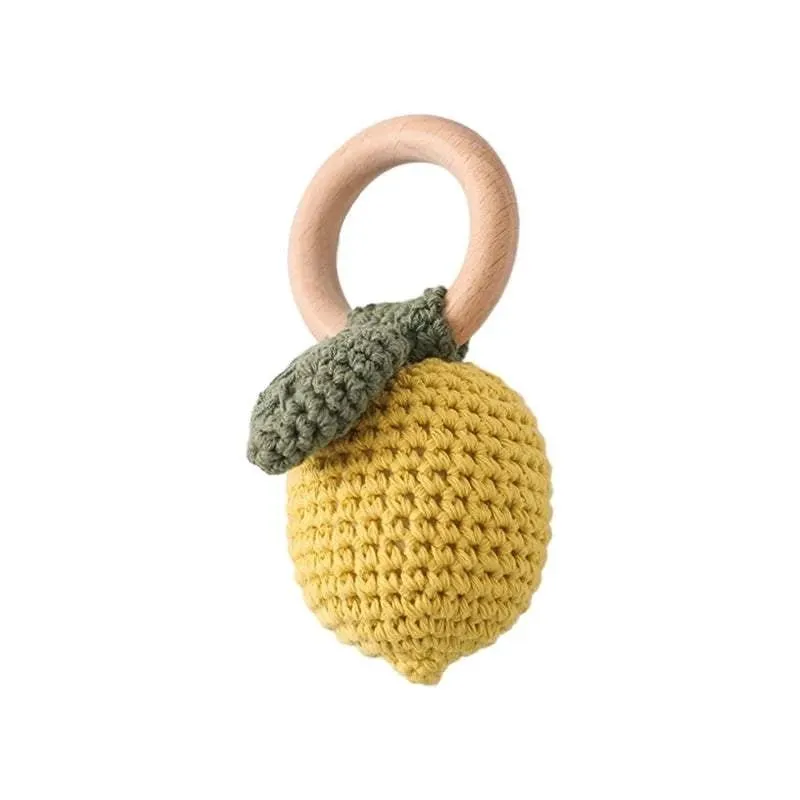 Handmade Wooden Crochet Rattles - 14 Styles