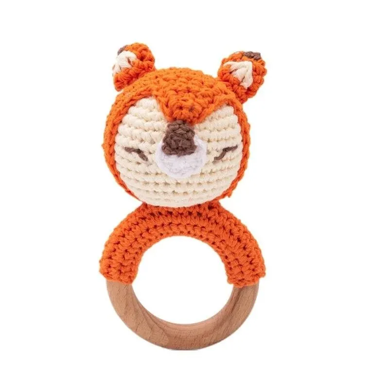 Handmade Wooden Crochet Rattles - 14 Styles