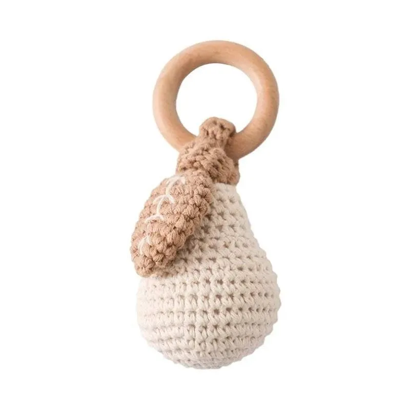 Handmade Wooden Crochet Rattles - 14 Styles