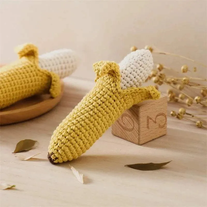 Handmade Wooden Crochet Rattles - 14 Styles