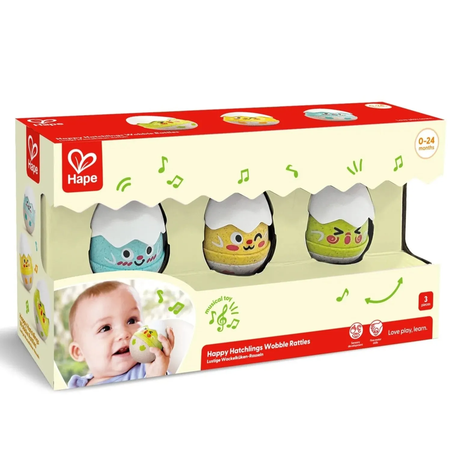 Hape Hatchlings Wobble Rattles