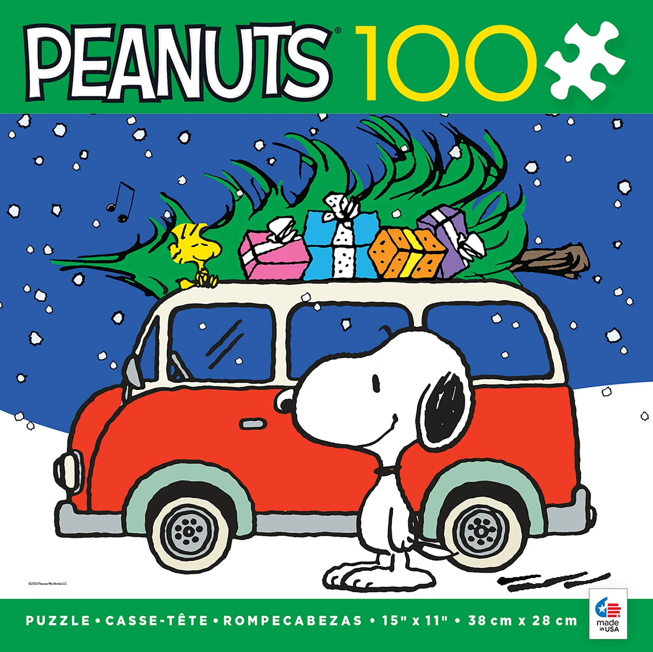 Holiday Peanuts - Peace and Presents - 100 Piece Puzzle